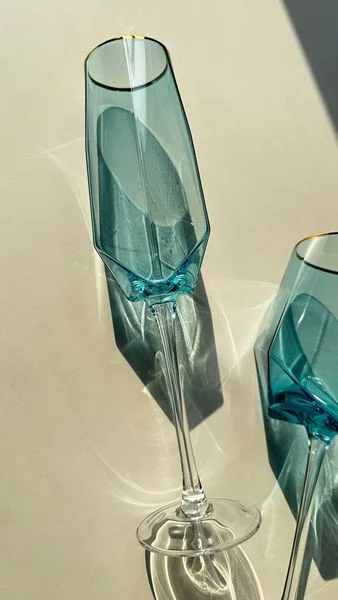 Келих для шампанського Olens "Блакитний діамант" 350мл Зображення 2