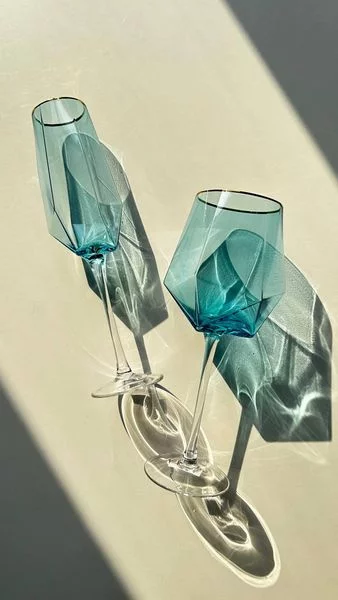 Келих для шампанського Olens "Блакитний діамант" 350мл Зображення 3