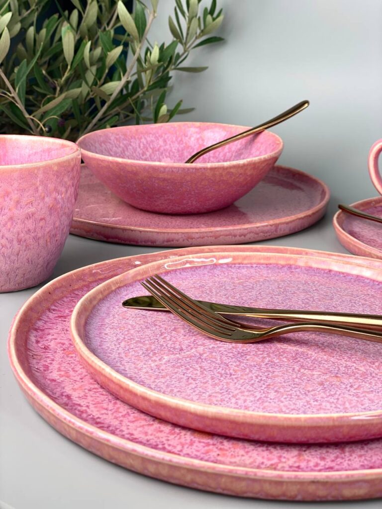 Набір тарілок на 1 персону "Рожевий світанок" (3 предмети) Зображення 77 &ndash; thePosudka