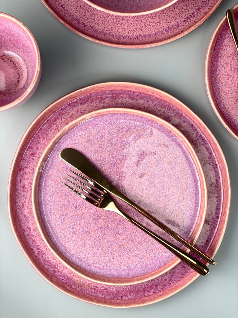 Набір тарілок на 6 персон "Рожевий світанок" (18 предметів) Зображення 11 &ndash; thePosudka