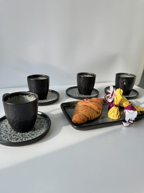 Набір 6 чашок і 6 блюдець чай/кава Olens "Грейсток", 200 мл Зображення 3