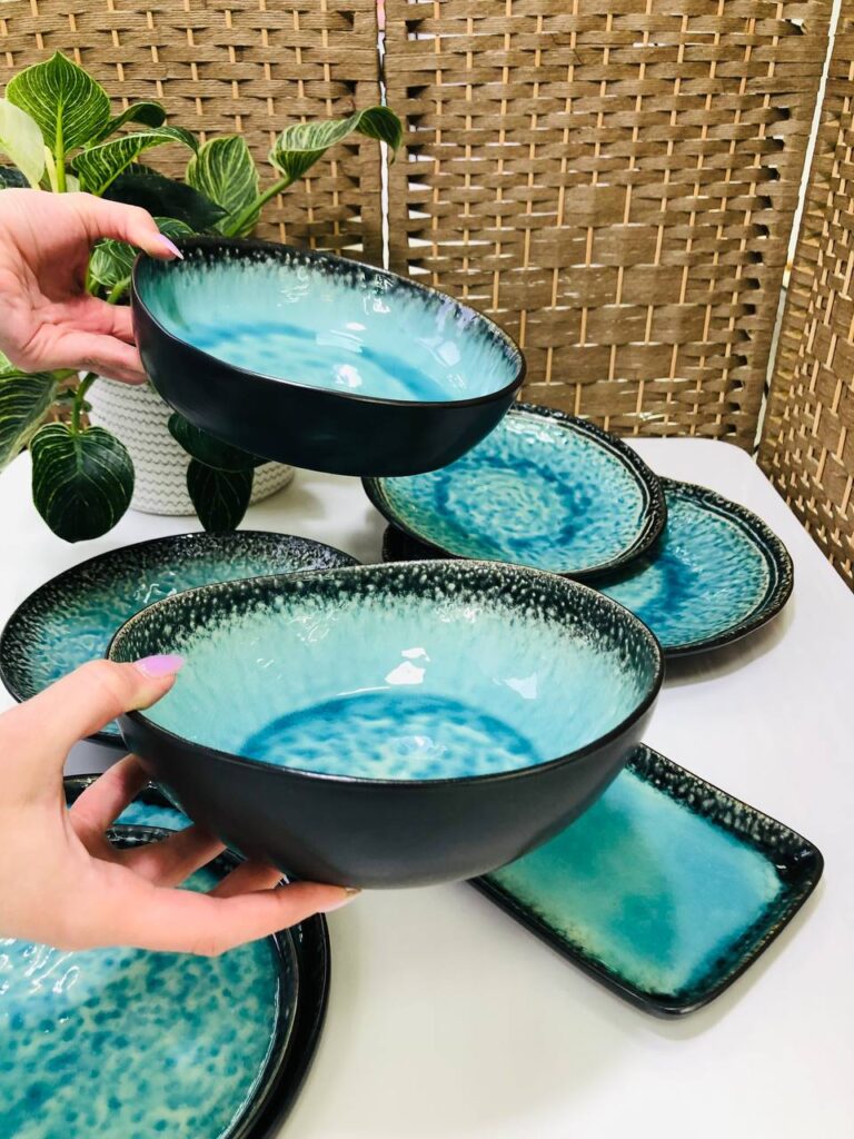 Салатник 21 * 19,5 * 6,5 см Olens "Блу-лейк" Зображення 45 &ndash; thePosudka