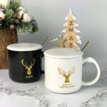 Набір 2 Кружки з кришкою і ложкою "Хонор" 400 мл