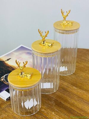 Банка, цукериниця Olens "Прозорий олень", 750 мл