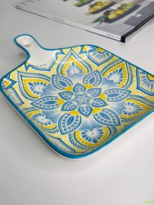 Набір тарілок з ручкою "Тригір'я" 450 мл