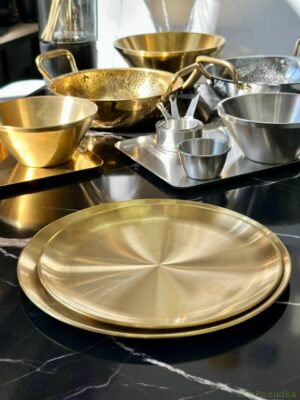 Тарілка стальна 23 см "Голда"