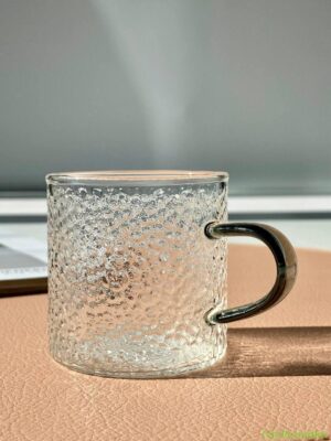 Набір 6 кружок скляних "Айс-прессо" срібна 130 мл