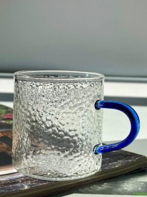 Набір 6 кружок скляних Olens "Айс-прессо" сині 130 мл