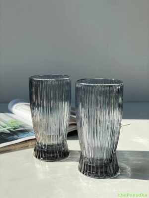 Набір 6 склянок для води Olens "Бандл", графіт, 340 мл