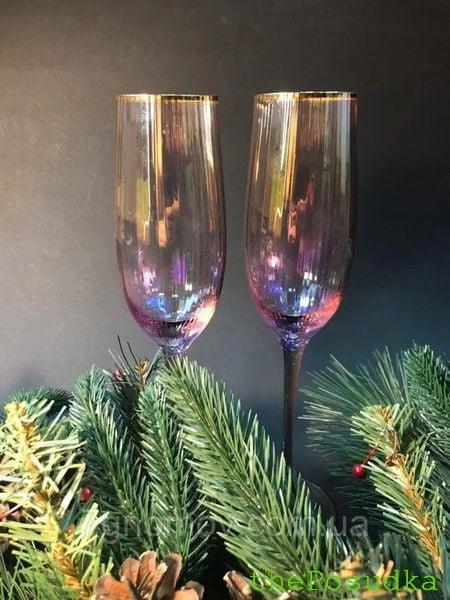 Келих для шампанського Olens "Оптик-голд", 250мл Зображення 3 – thePosudka Келих для шампанського Olens "Оптик-голд", 250мл - Зображення 3