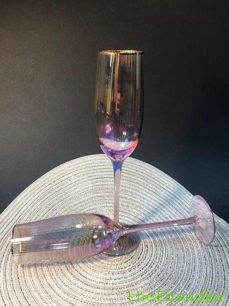 Келих для шампанського Olens "Оптик-голд", 250мл Зображення 5 – thePosudka Келих для шампанського Olens "Оптик-голд", 250мл - Зображення 5