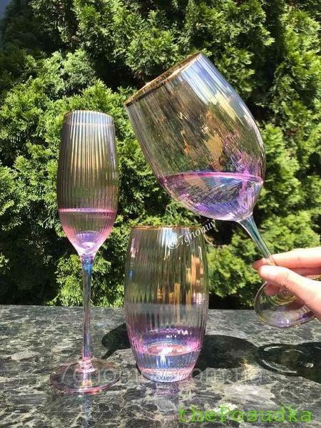 Келих для шампанського Olens "Оптик-голд", 250мл Зображення 4 – thePosudka Келих для шампанського Olens "Оптик-голд", 250мл - Зображення 4