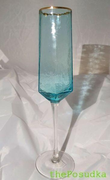 Келих для шампанського Olens "Бірюза" 180 мл Зображення 1 – thePosudka Келих для шампанського Olens "Бірюза" 180 мл