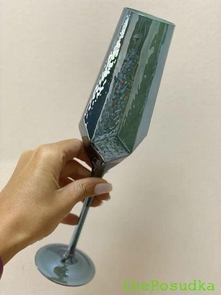 Набір 2 келихи для шампанського Olens "Дзеркальна бірюза", 200 мл Зображення 4 – thePosudka Набір 2 келихи для шампанського Olens "Дзеркальна бірюза", 200 мл - Зображення 4