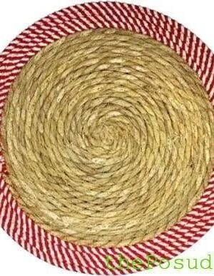 Серветка сервірувальна, підтарільник, Olens "Нескінченність", 38 см, червоний