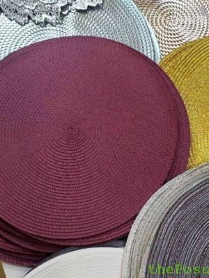 Серветка сервірувальна, підтарільник, Olens, фіолетовий, 37,5 см