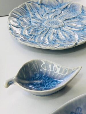 Тарілка-листок Olens "Блу-тіндер", 10.5*6,5*2 см, 25 мл