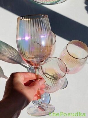 Келих для вина Olens "Оптик-голд", 325 мл