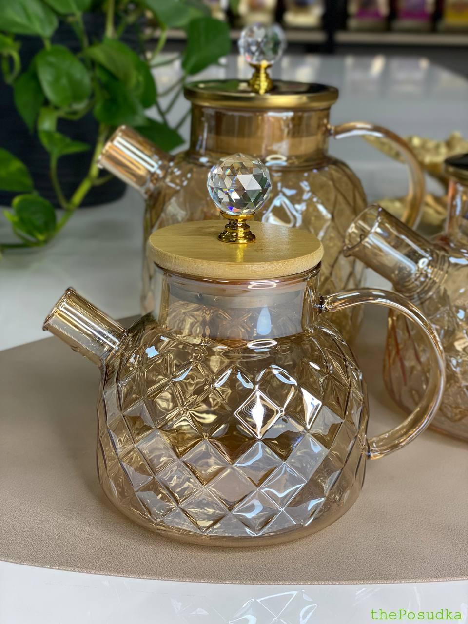 Чайник скляний Olens "Бурштиновий Ромбус" 600 мл Зображення 8 – thePosudka Чайник скляний Olens "Бурштиновий Ромбус" 600 мл - Зображення 8
