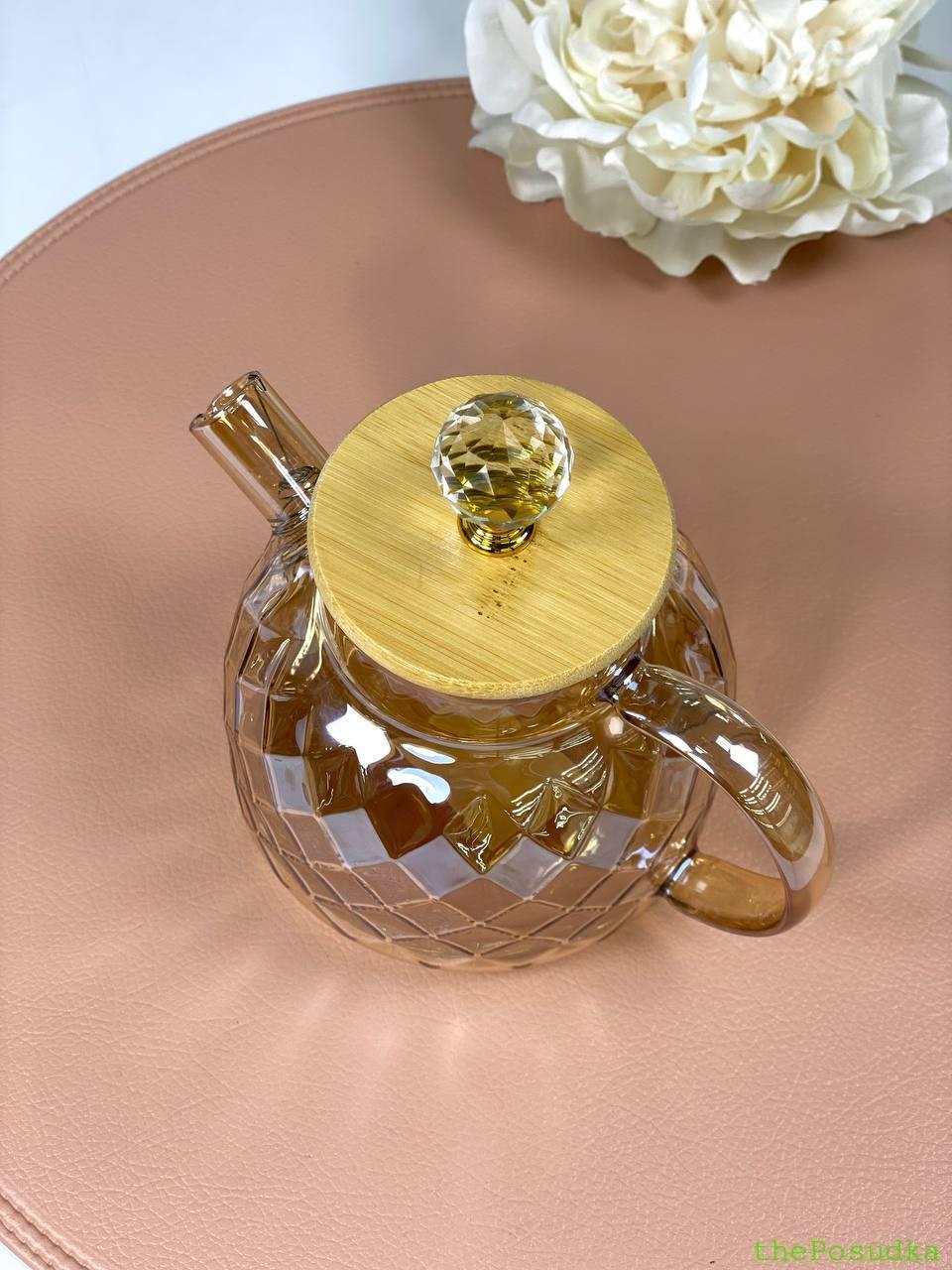 Чайник скляний Olens "Бурштиновий Ромбус" 600 мл Зображення 7 – thePosudka Чайник скляний Olens "Бурштиновий Ромбус" 600 мл - Зображення 7