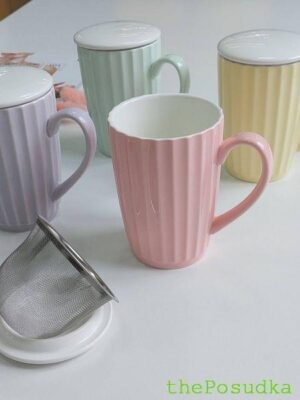 Чашка заварювальна з металевим ситом Olens "Акерман", 375 мл