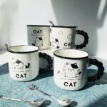 Набір 4 Кружки з ложкою "Джой-кет" 320 мл