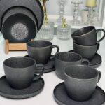 Набір 6 чашок з блюдцем "Шайні-дот", 440 мл