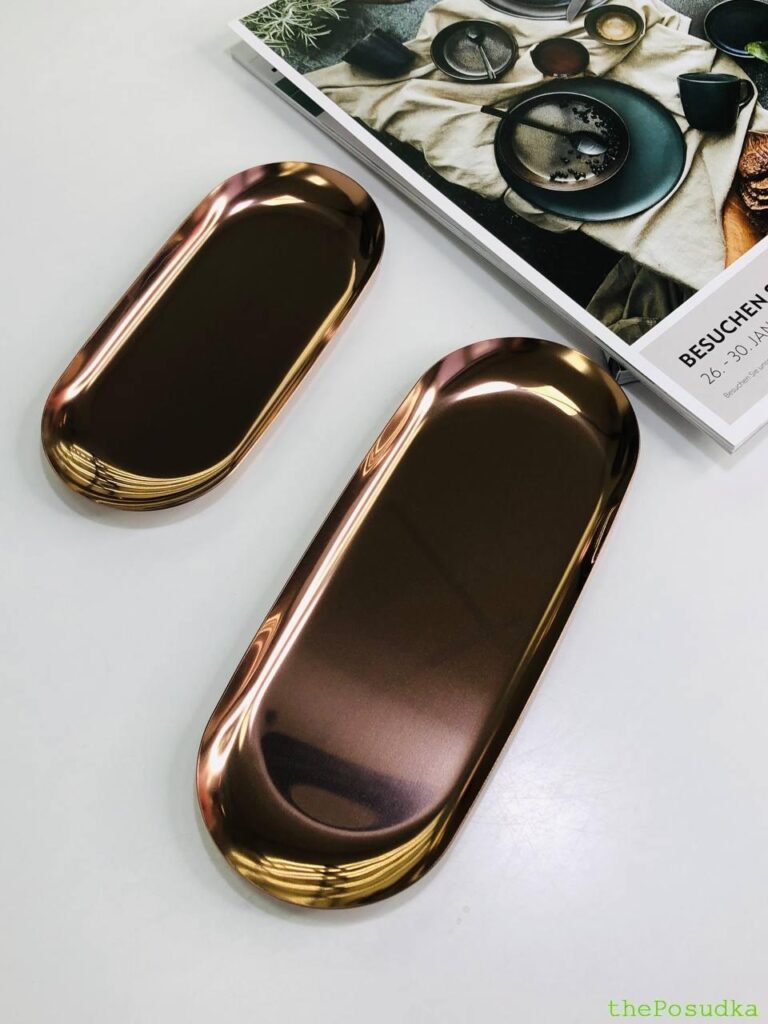 Тарілка овальна Olens "Мідний металік" 23*9.5 см Зображення 26 – thePosudka Тарілка овальна Olens "Мідний металік" 23*9.5 см Зображення 25 – thePosudka