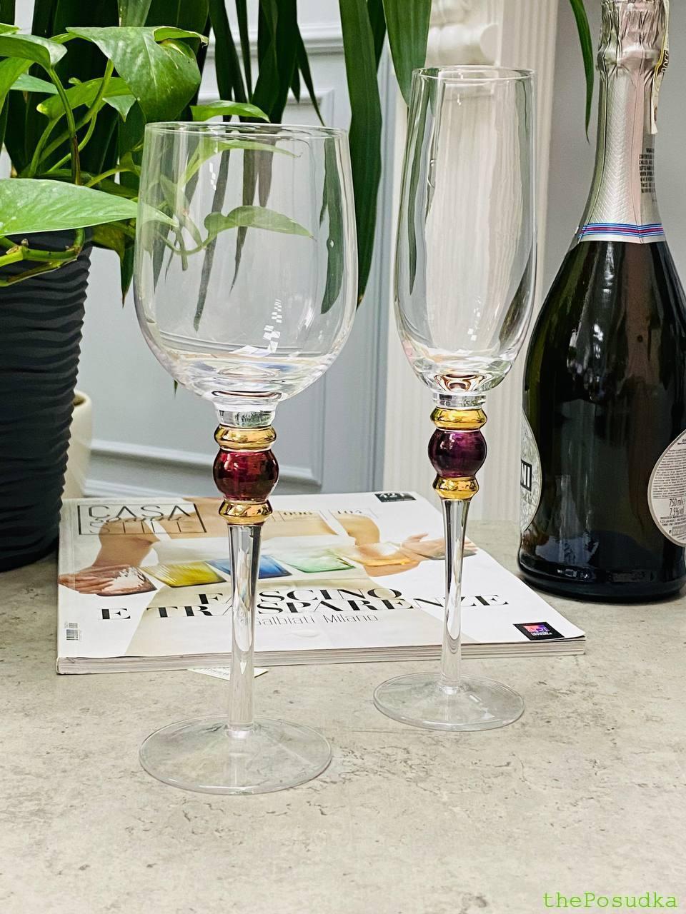 Набір 4 келихи для шампанського Olens "Спрей", 250 мл Зображення 5 – thePosudka Набір 4 келихи для шампанського Olens "Спрей", 250 мл - Зображення 5