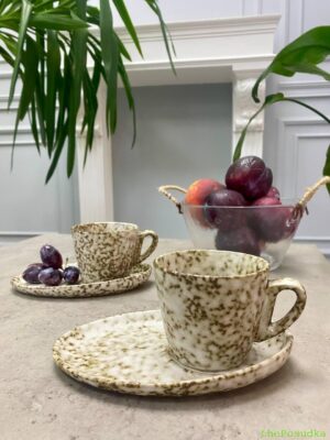 Набір Olens 6 чашок + 6 блюдець, кава "Нормандія", 150 мл