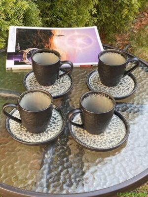 Набір для чаю та кави на 6 персон з чашками та блюдцями Olens “Грейсток”, 200 мл