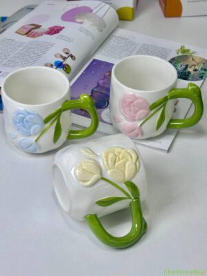 Кружка Olens "Ніжний піон" 440 мл