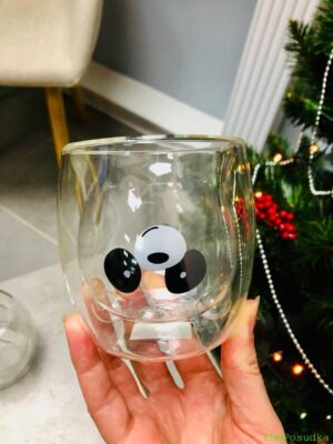 Склянка з подвійного скла Olens «Панда» 250 мл