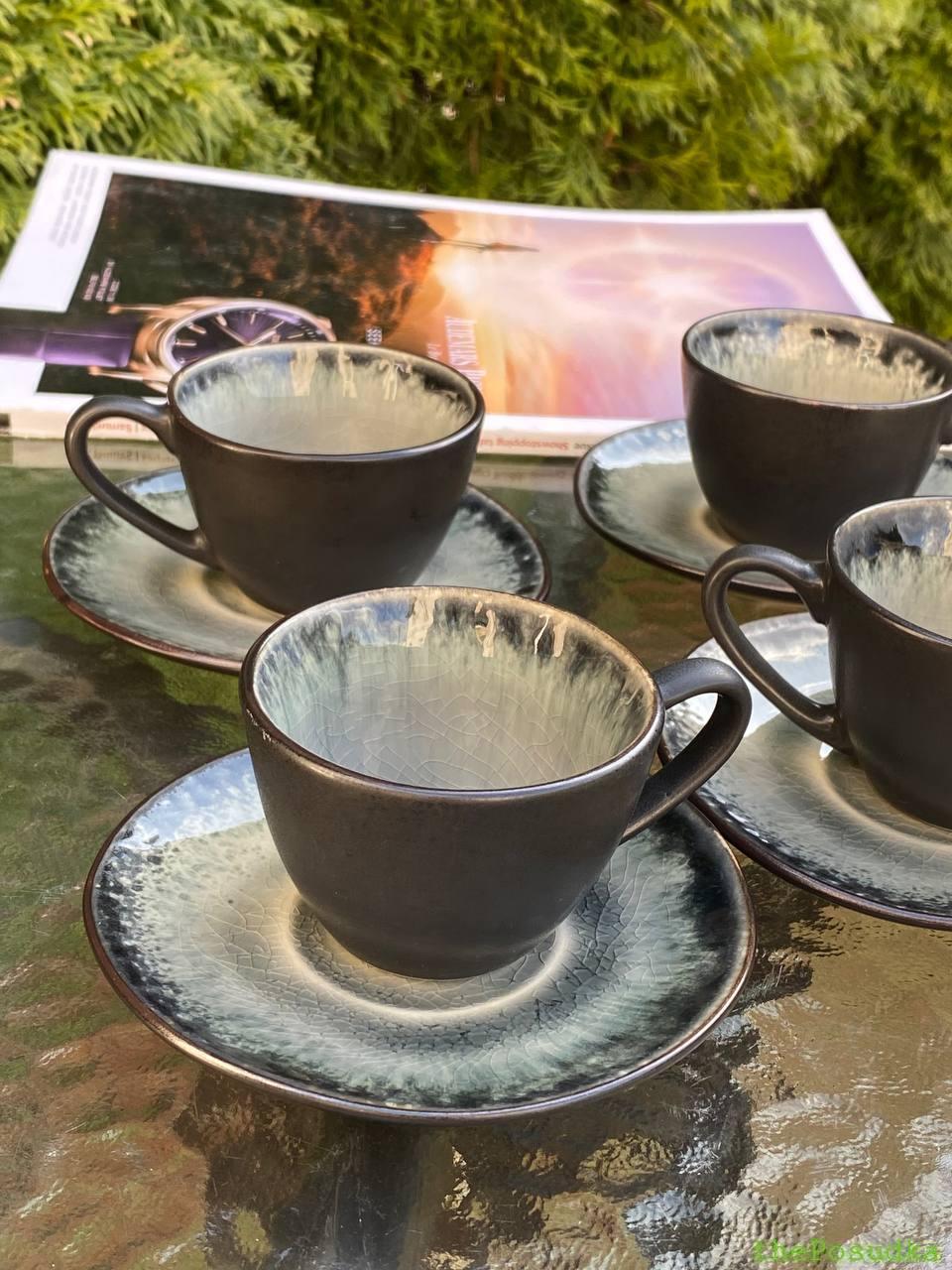 Набір 4 Чашки з Блюдцями для Еспресо "Грейсток" 100 мл Зображення 3 – thePosudka Набір 4 Чашки з Блюдцями для Еспресо "Грейсток" 100 мл - Зображення 3