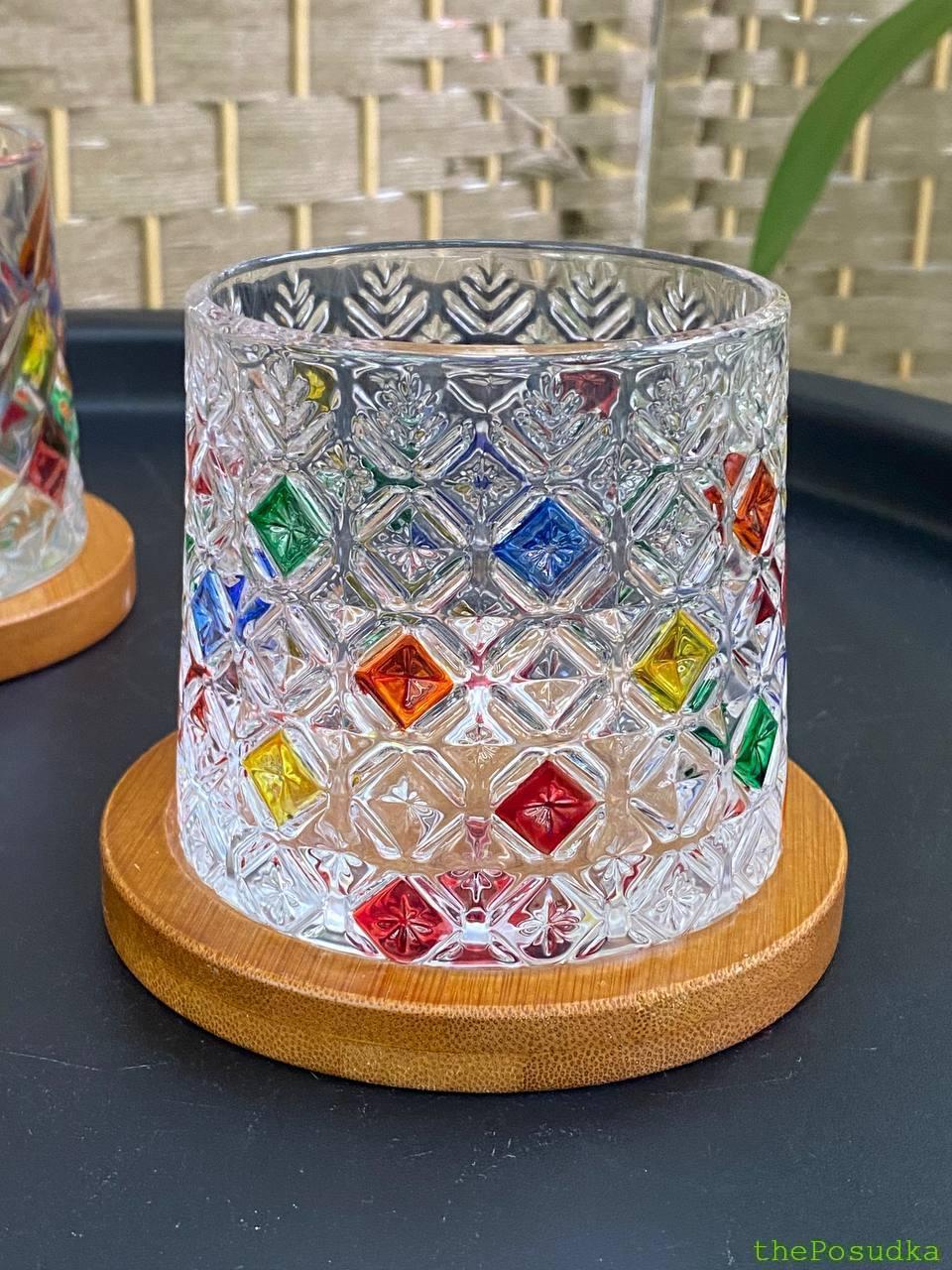 Склянка-доф для віскі "Льодяні квіти", 275 мл Зображення 1 – thePosudka Склянка-доф для віскі "Льодяні квіти", 275 мл