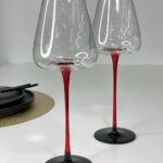 Набір 6 Келихів для Червоного Вина "Червоний стиль", 570 мл