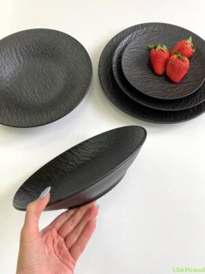 Тарілка Olens 25*4.8, 800 мл "Чорний обеліск"