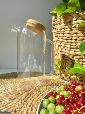 Чайник скло Olens "Ґудзик" 1800 мл