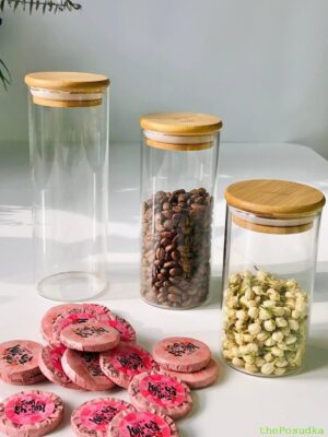 Банка ємність для зберігання Olens "Бамбук" 320 мл