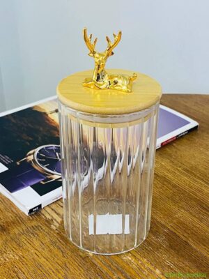 Банка, цукерниця Olens "Прозорий олень", 950 мл