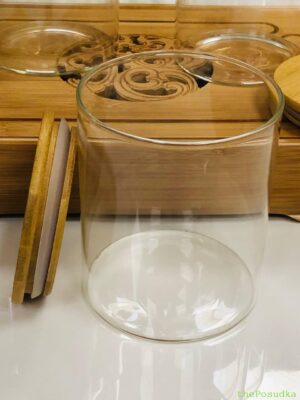 Ємність для зберігання, скляна банка Olens "Вежа", 750 мл