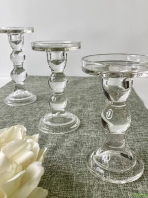 Система знижок та Оптове Замовлення Посуду Зображення 10 – thePosudka Набір свічників, підсвічників "Доффін" 3 шт