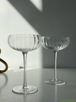 Набір 6 келихів для мартіні "Грані прозорі" 240 мл