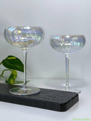 Набір 6 келихів для мартіні "Веселковіі грані", 240 мл