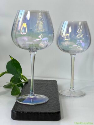 Набір 6 келихів для вина "Веселкові грані", 440 мл