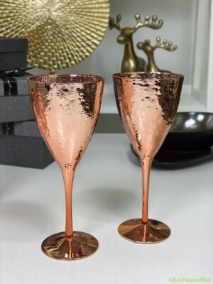 Набір 4 келихи Olens "Роуз-хамерд", 300 мл