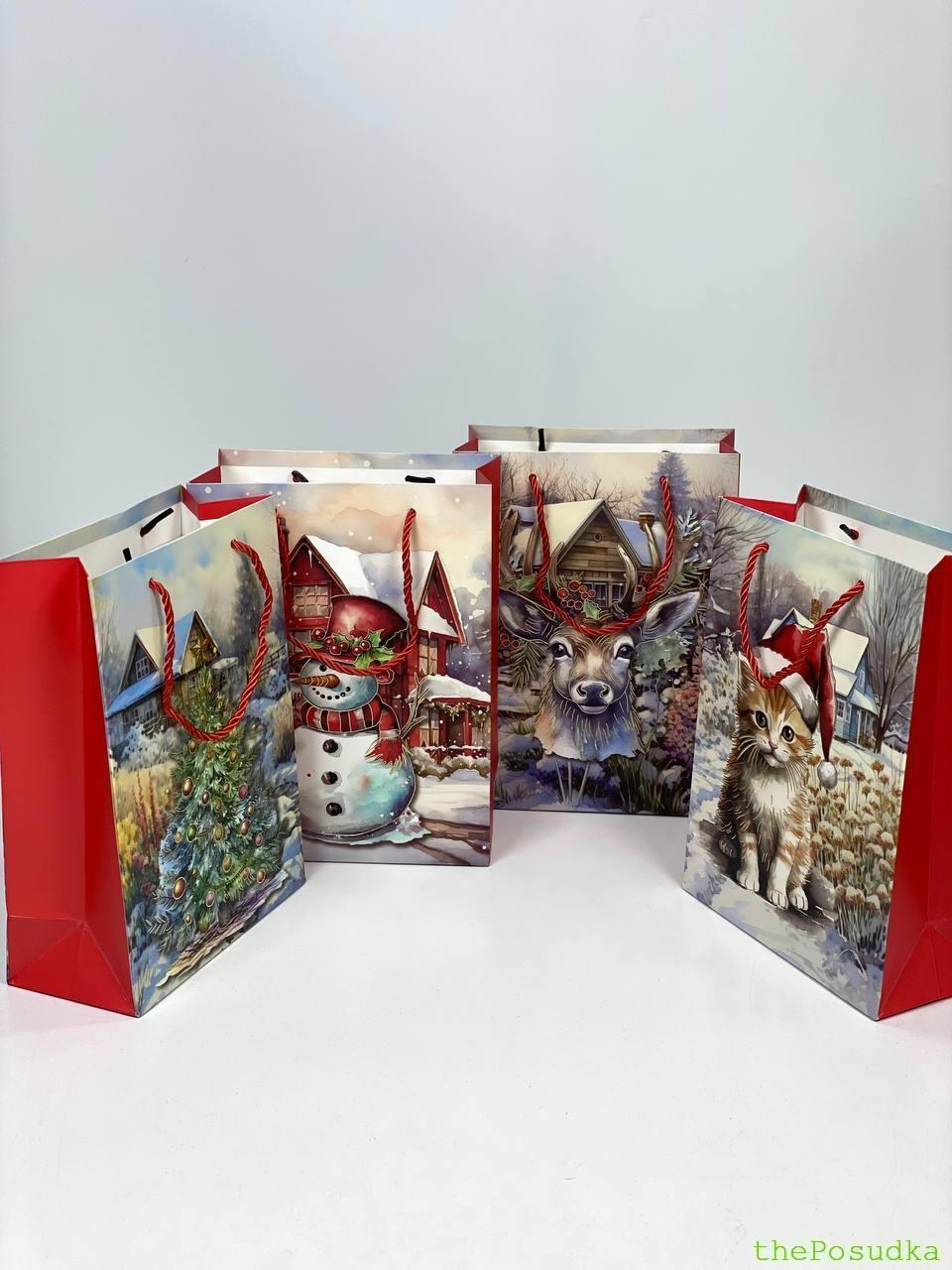 Пакет подарунковий Новорічний Зображення 2 – thePosudka Пакет подарунковий Новорічний - Зображення 2