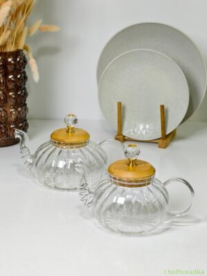 Чайник скляний "Пампкін", прозорий