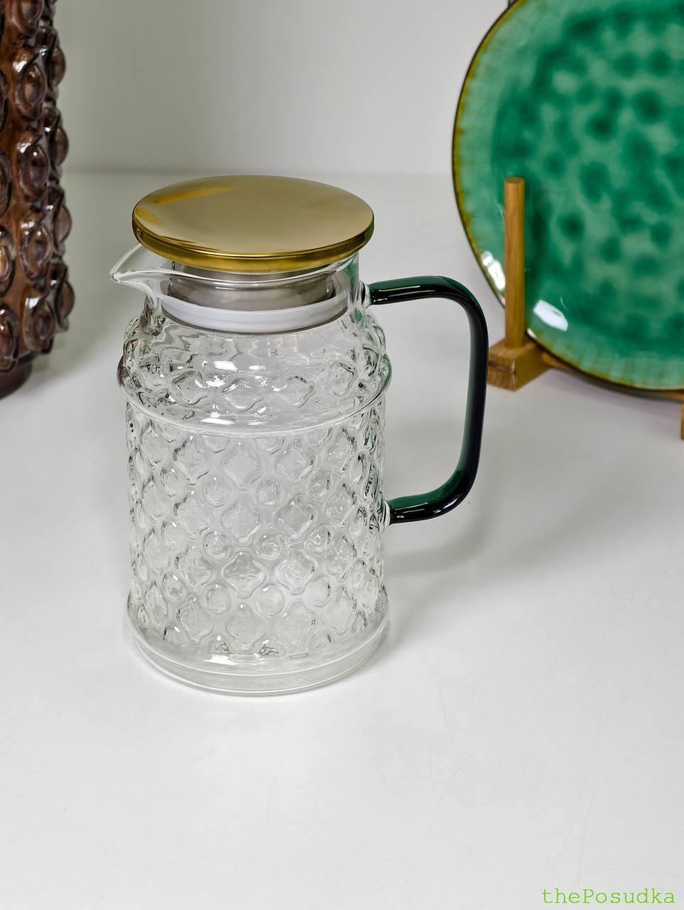 Глек скляний "Рікардо", 1000 мл Зображення 5 – thePosudka Глек скляний "Рікардо", 1000 мл - Зображення 5