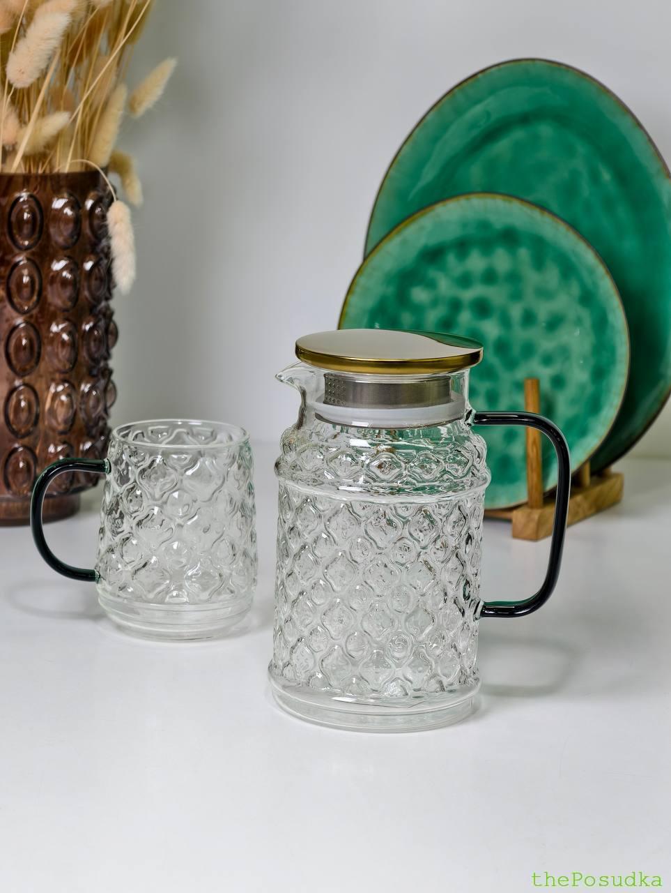 Глек скляний "Рікардо", 1000 мл Зображення 4 – thePosudka Глек скляний "Рікардо", 1000 мл - Зображення 4